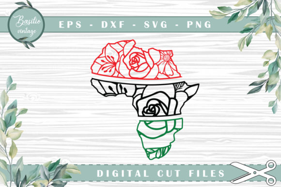 Africa Map Floral Cutting Files: A Guide to Digital Design and Craft Applications