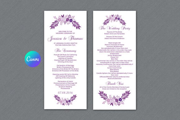 Designing Your Perfect Order of Service with a Floral Wedding Ceremony Program Template