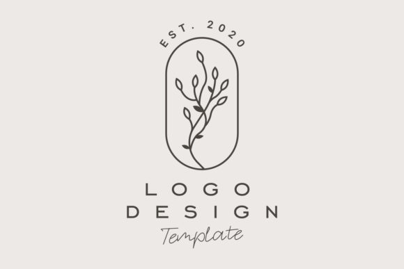 Elegant Hand Drawn Floral Logo Premium: Elevating Brand Identity with Organic Design