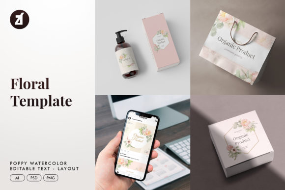 Elevating Your Visual Identity with the Poppy Floral Branding Template