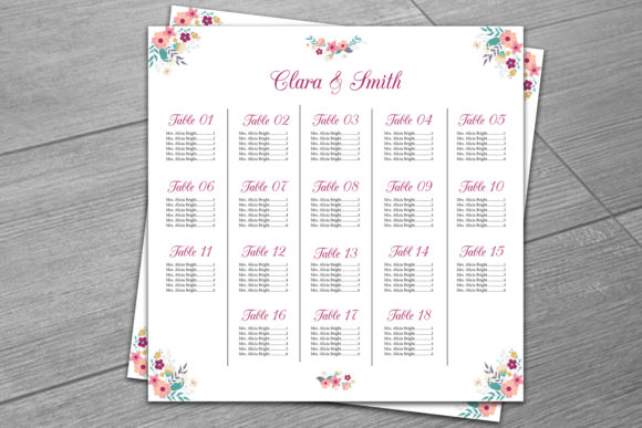 Evaluating the Floral Wedding Seating Chart Template for Practical Event Planning
