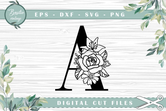 Floral Letter A Alphabet Cutting Files: Practical Applications for Crafters and Creators