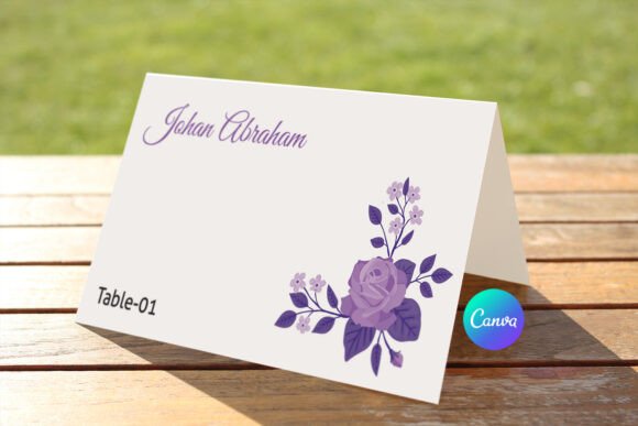 Floral Wedding Place Card Template: Streamlining Event Stationery Workflows