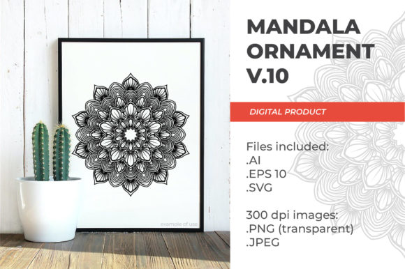 Mandala - Floral Vintage - V.10: Integrating Vector Assets into Creative and Commercial Workflows