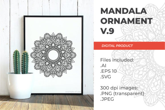 Mandala - Floral Vintage - V.9: Elevating Digital Design with Versatile Vector Assets