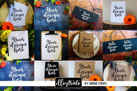 Strategic Application of Mockup Bundle Floral Styled Stock for Visual Branding